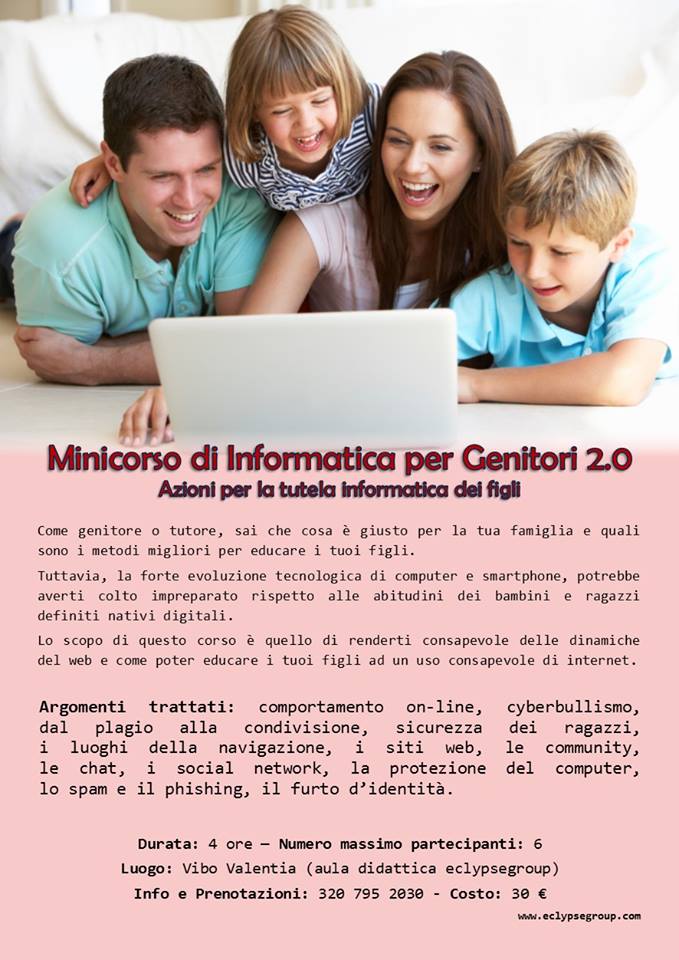 Minicorso di Informatica per Genitori 2.0